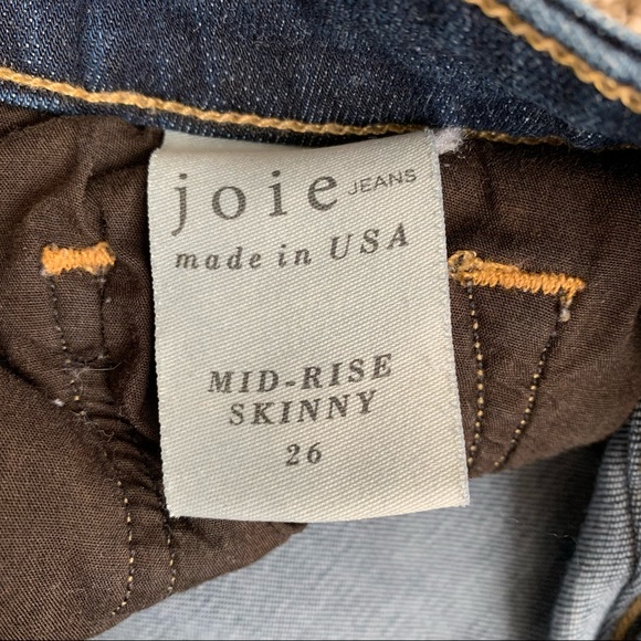 Joie Mid Rise Skinny Jeans - Picture 9 of 10
